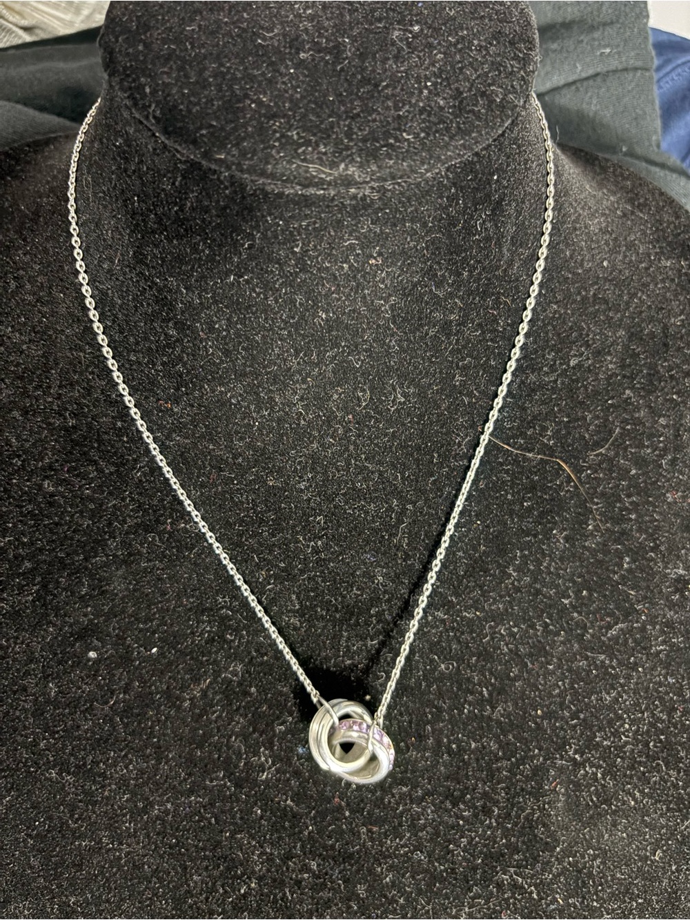 Interlocking Circle Necklace in Silver - Timeless Women's Pendant